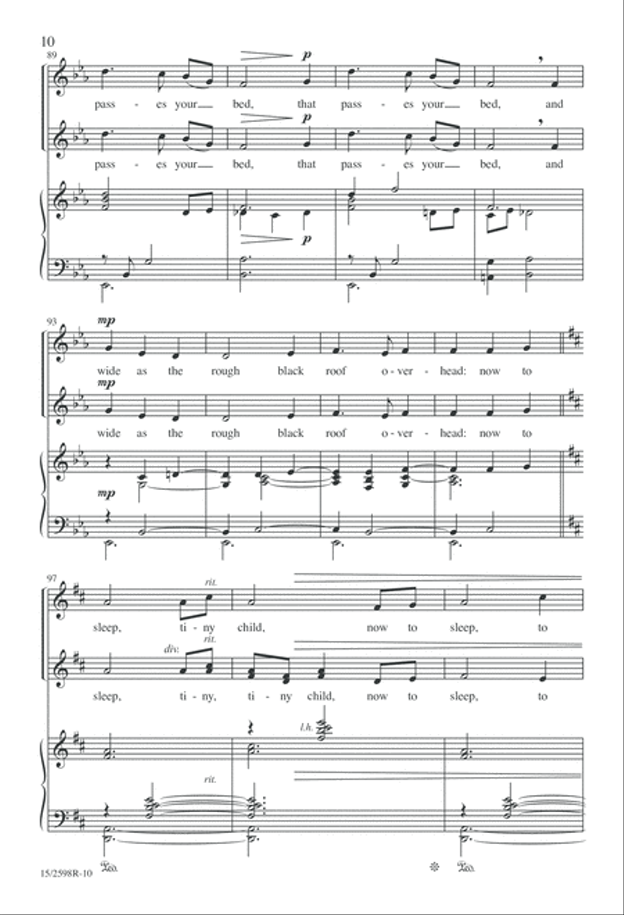 Now to Sleep 2-Part scores gallery preview page 10