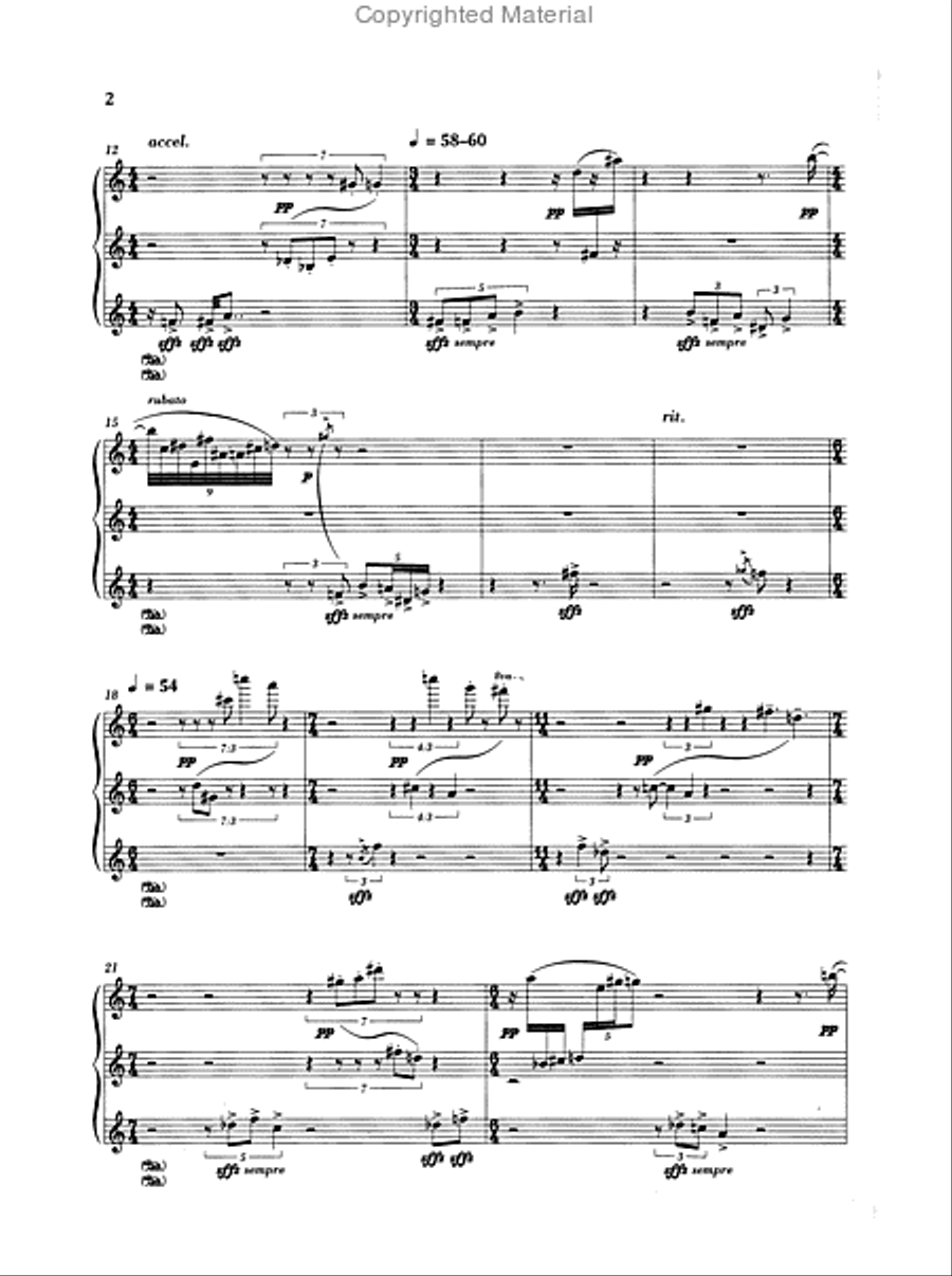 6 Piano Etudes (1996-2005) Piano Method scores gallery preview page 3