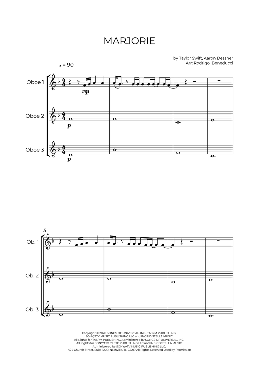 Marjorie Woodwind Trio scores gallery preview page 2