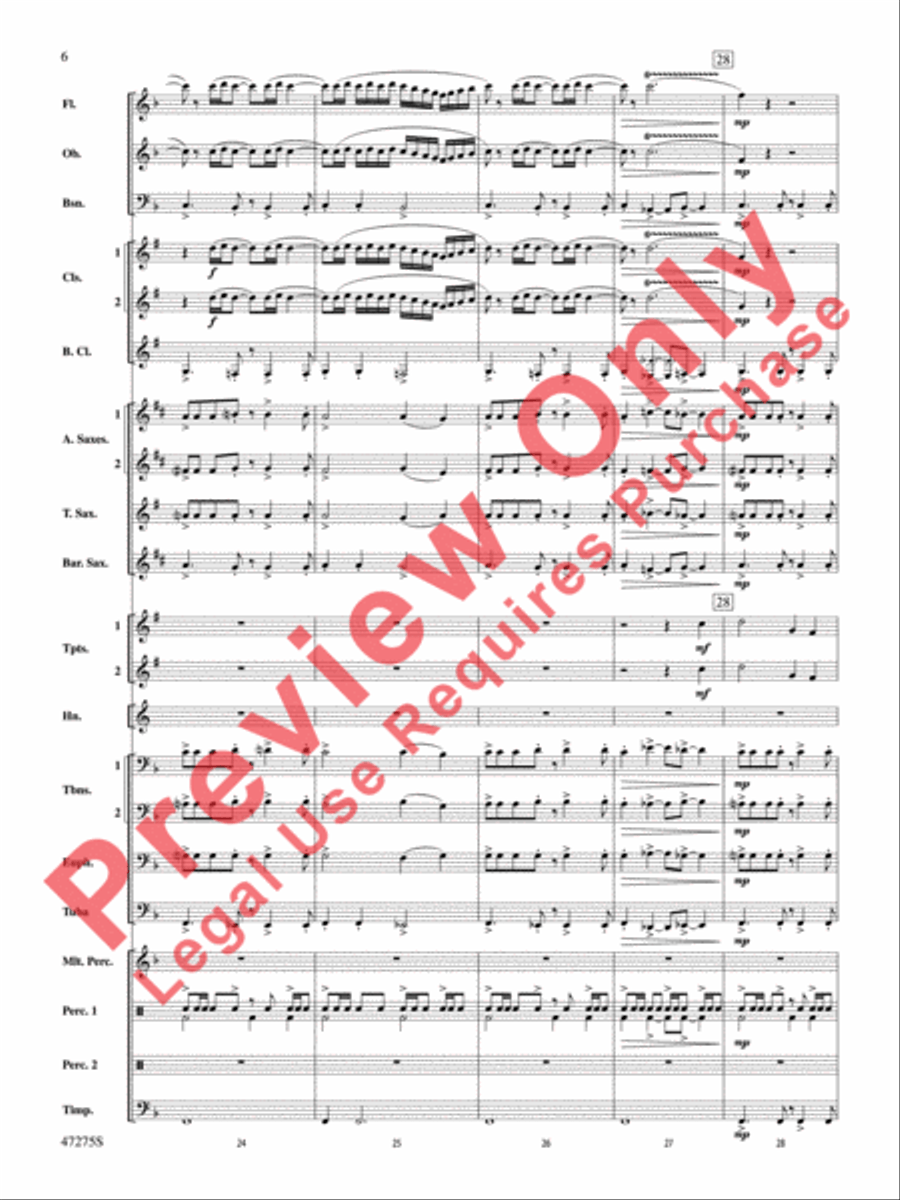 Power the Earth Concert Band scores gallery preview page 7