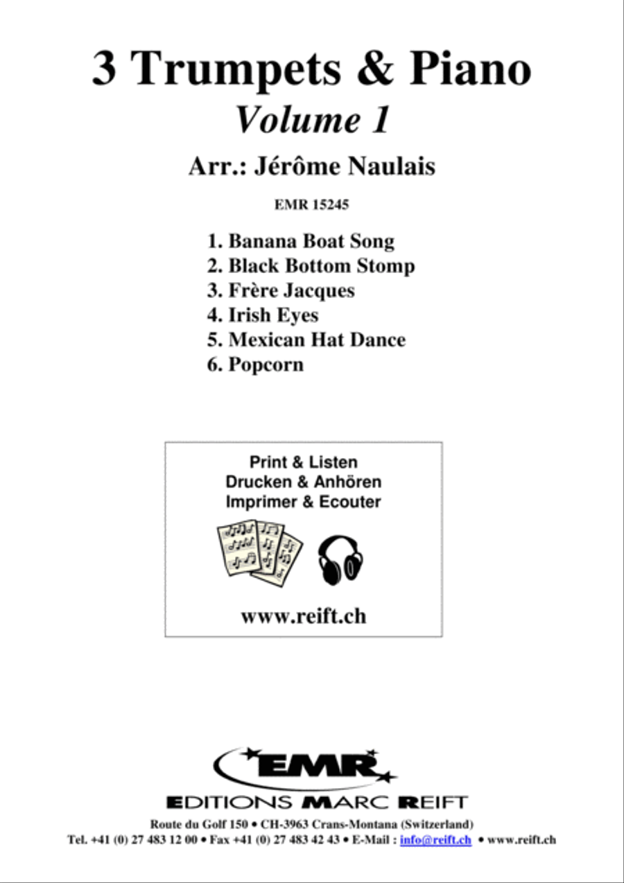 3 Trumpets & Piano Vol. 1 Trumpet Trio scores gallery preview page 2