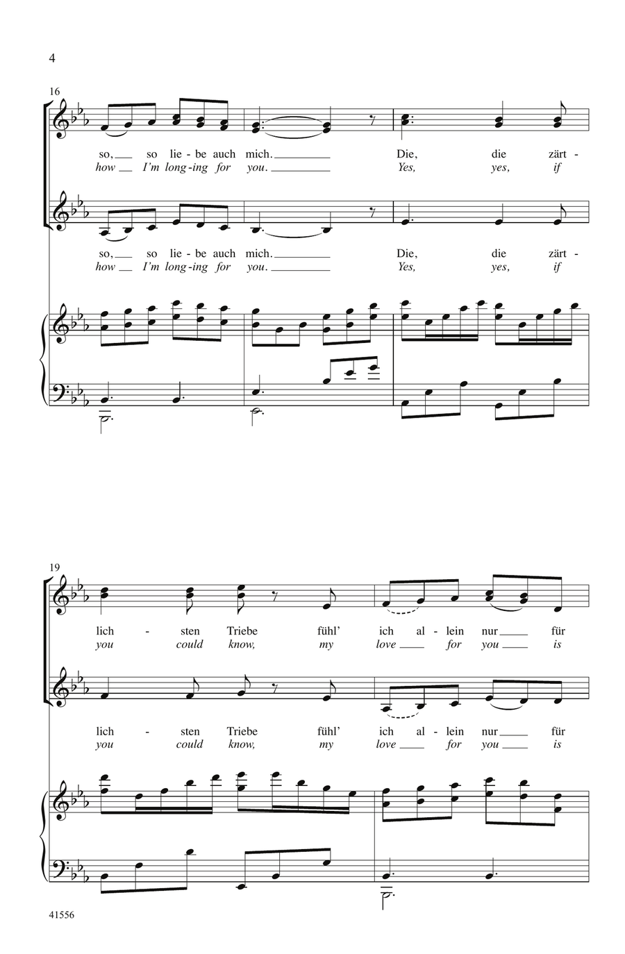 Du, Du Liegst Mir im Herzen by Keith Christopher Choir - Digital Sheet Music page 3