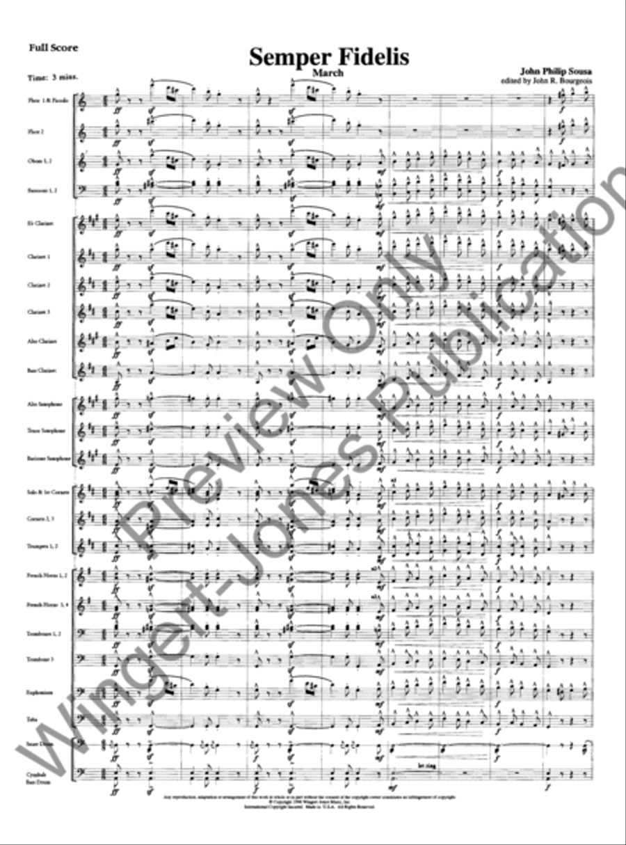 Semper Fidelis Concert Band scores gallery preview page 3