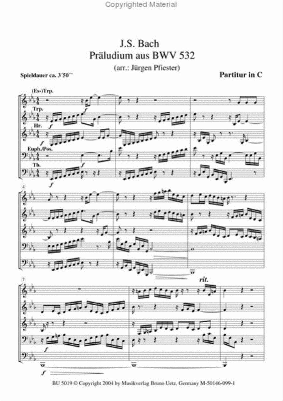 Prelude, BWV 532 Prelude, BWV 532 Euphonium scores gallery preview page 2