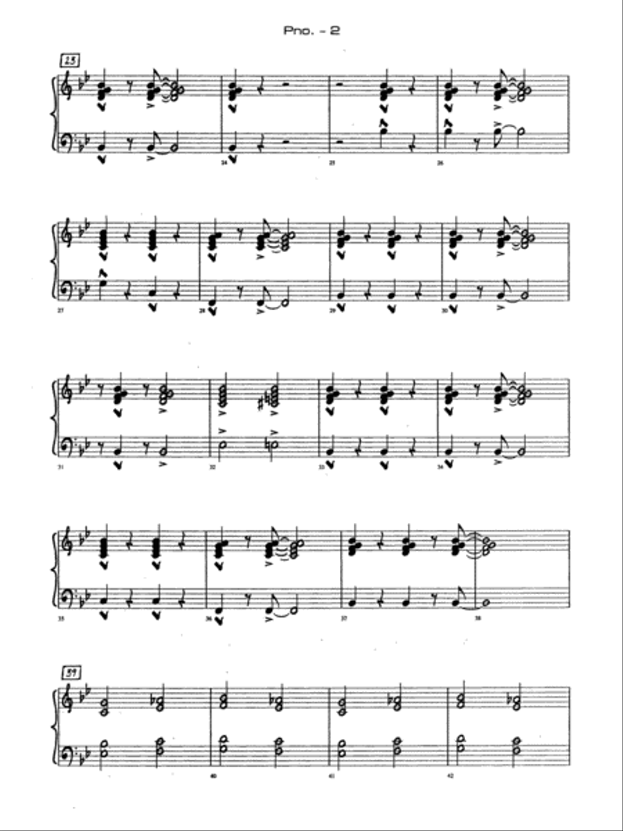 Chattanooga Choo Choo: Piano Accompaniment Jazz Ensemble scores gallery preview page 2