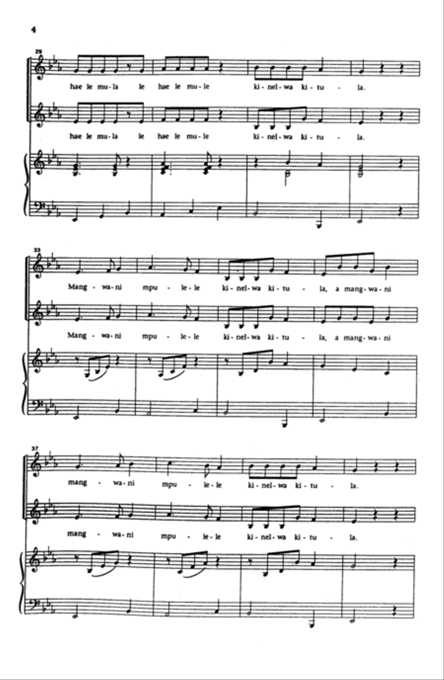 Mangwani Mpulele Women's Choir scores gallery preview page 11