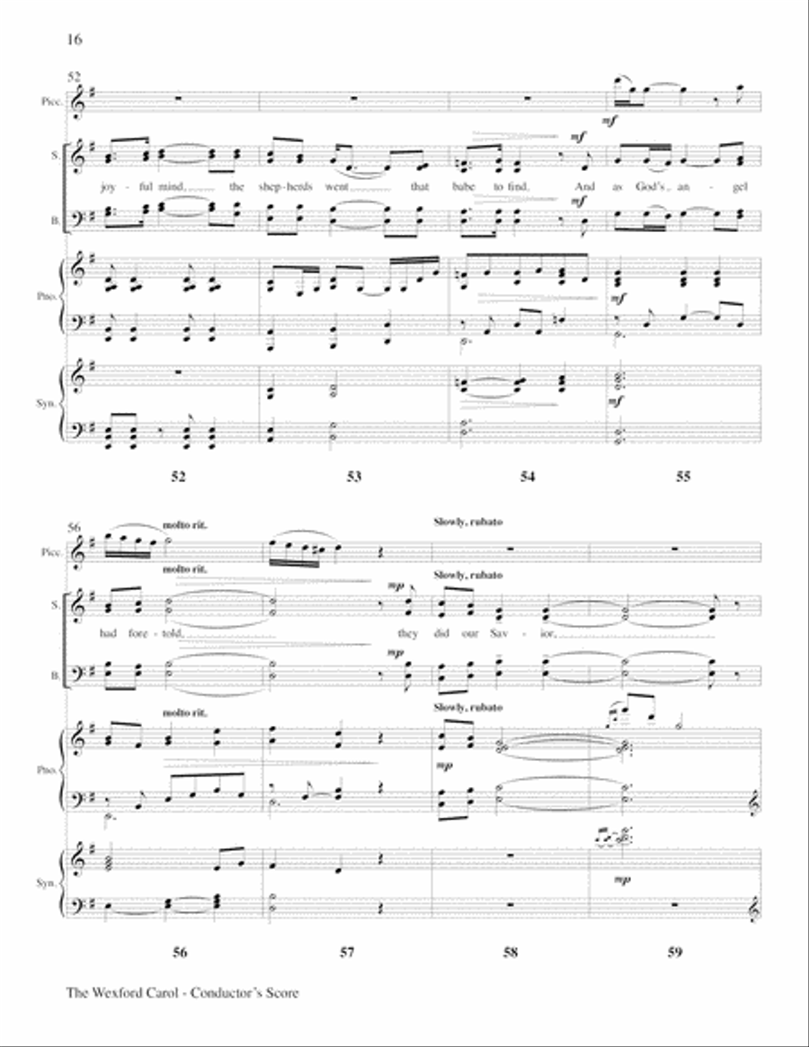 The Wexford Carol Choir scores gallery preview page 16