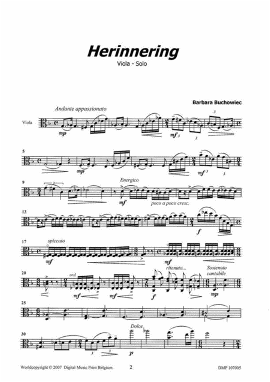 Herinnering Herinnering Piano Accompaniment scores gallery preview page 2