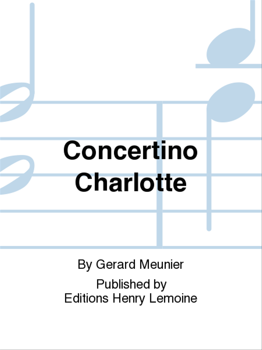 Book cover for Concertino Charlotte