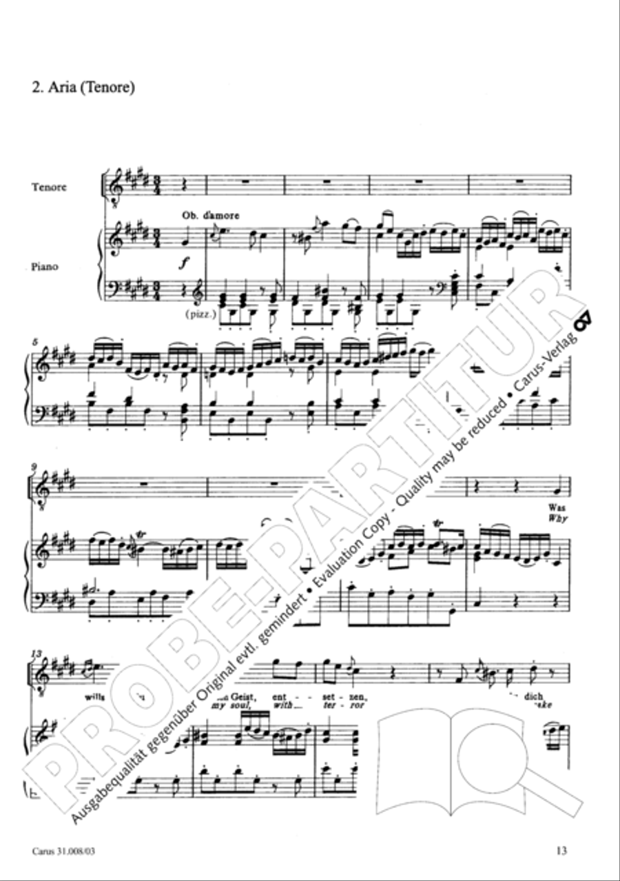 O my God, when shall I perish (Liebster Gott, wenn werd ich sterben) 4-Part scores gallery preview page 18