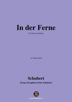 Schubert-In der Ferne,in f sharp minor