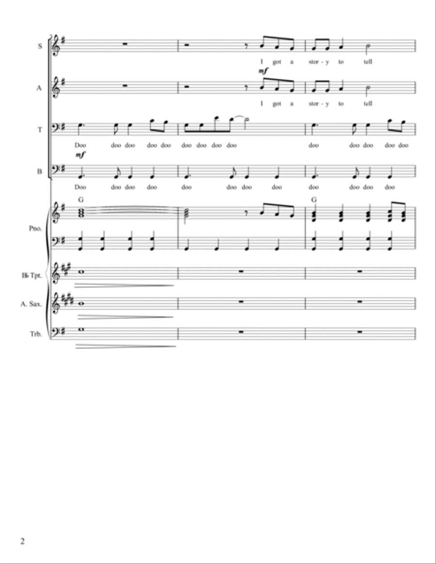 We All Need Love 4-Part scores gallery preview page 2