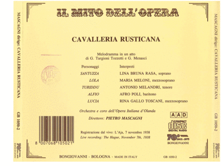 Cavalleria Rusticana  Sheet Music
