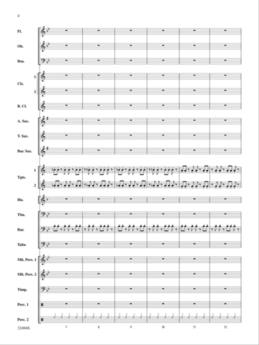 Chasing Orion: Score Chasing Orion: Score Concert Band scores gallery preview page 4
