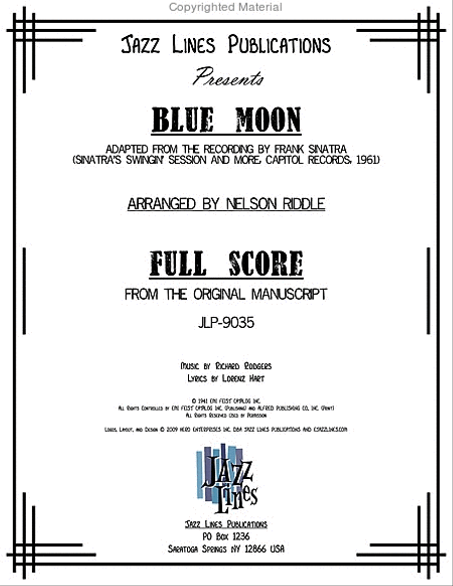 Blue Moon Blue Moon Big Band scores gallery preview page 2