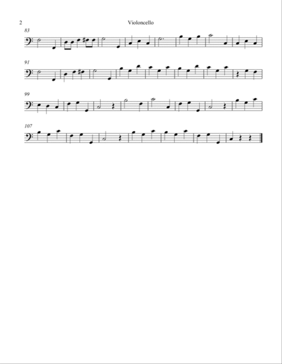 Que d'attraits, que de majesté! from Iphegenia String Quartet scores gallery preview page 2