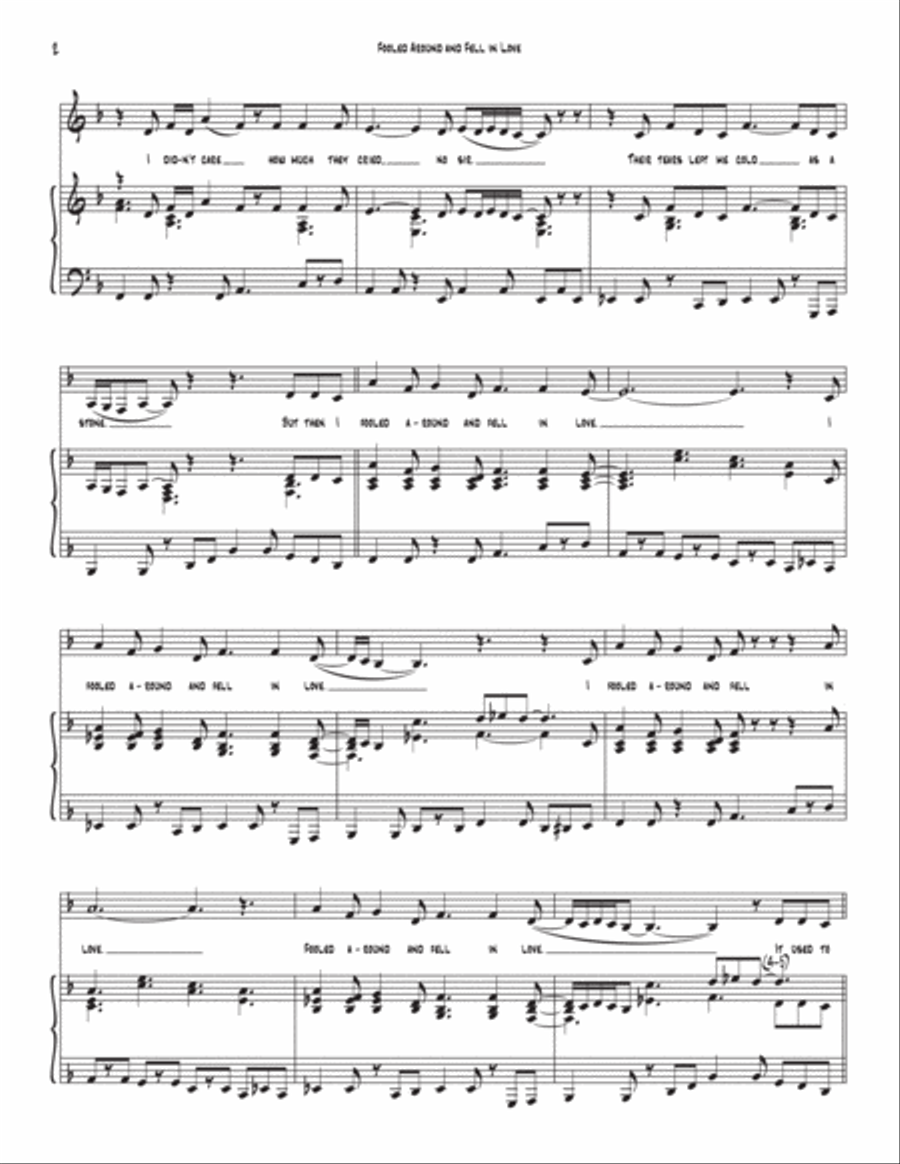 Fooled Around And Fell In Love Voice scores gallery preview page 2