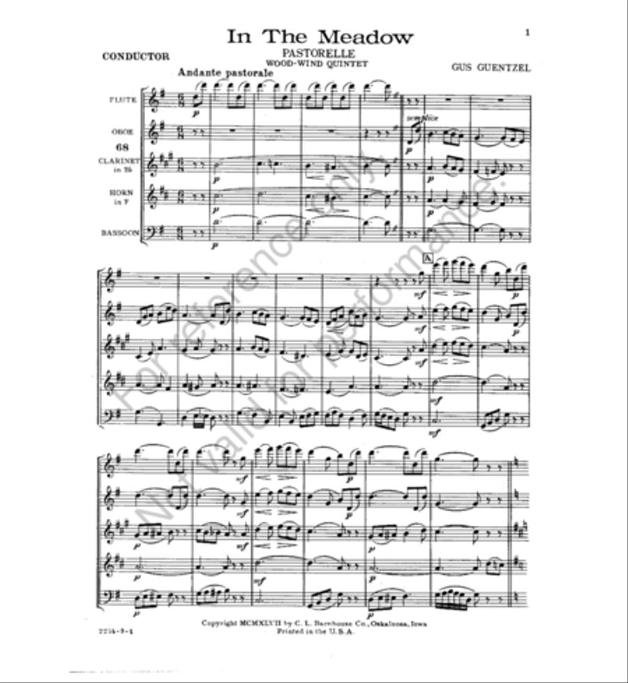In the Meadow In the Meadow Woodwind Quintet scores gallery preview page 2