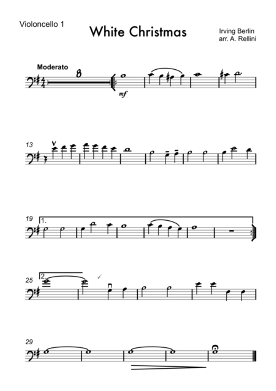 White Christmas White Christmas String Trio scores gallery preview page 2