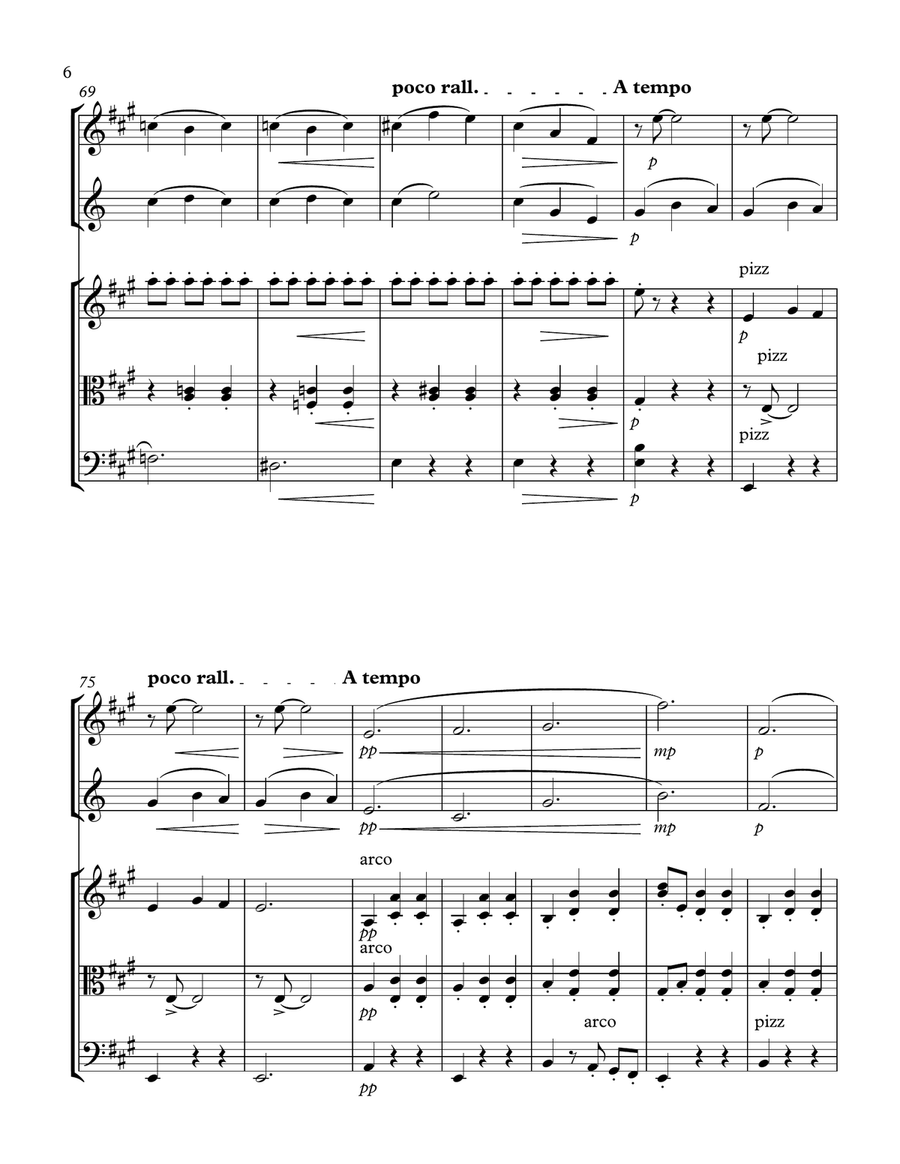Love's Dream for mixed ensemble Small Ensemble scores gallery preview page 6