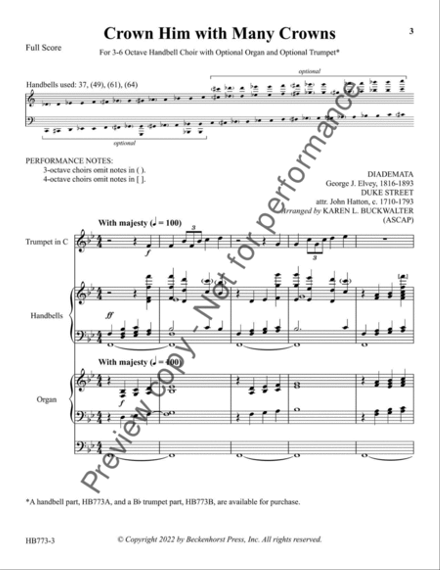 Crown Him With Many Crowns Score scores gallery preview page 4