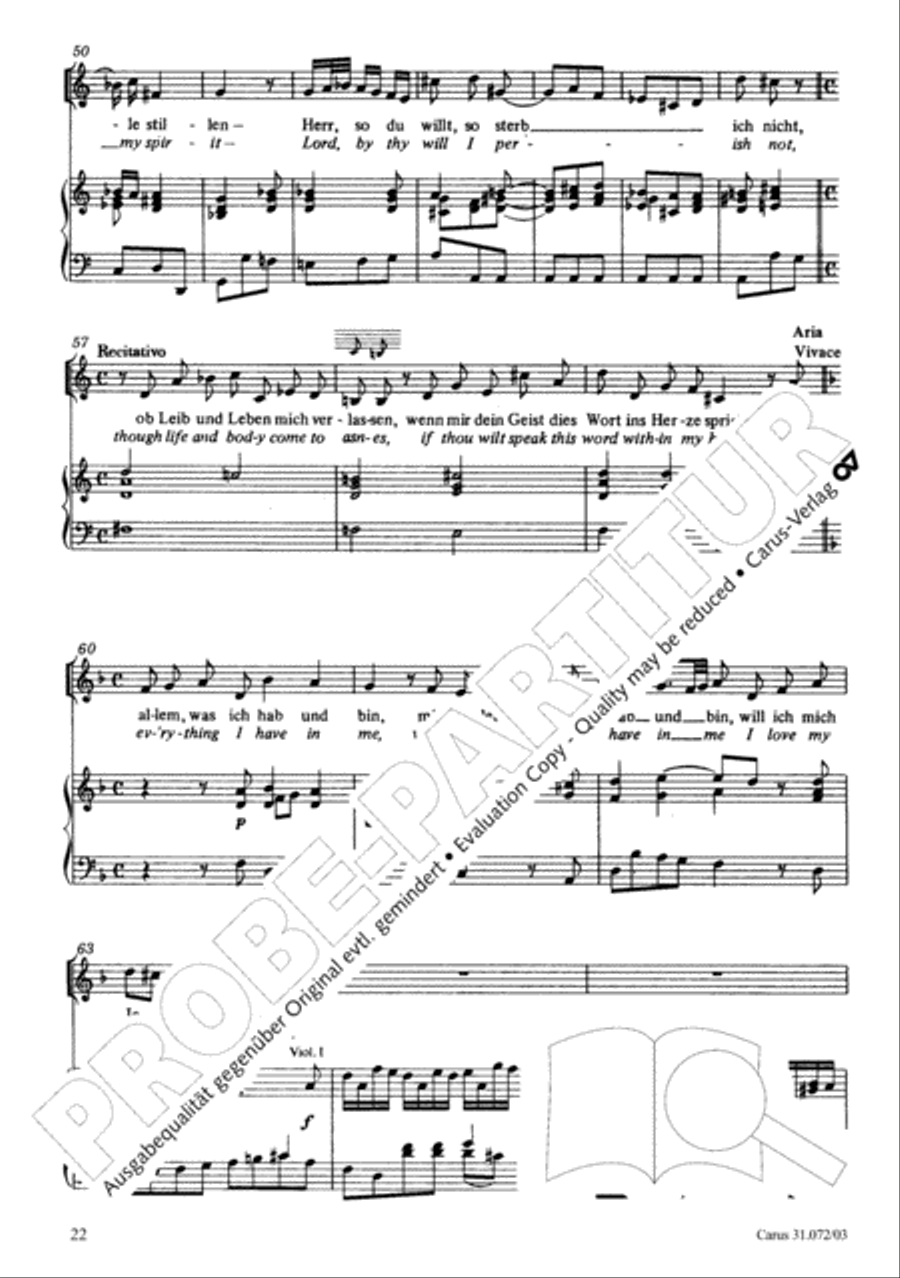 All cantate be by God's commandment (Alles nur nach Gottes Willen) 4-Part scores gallery preview page 23