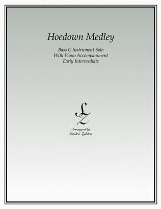 Book cover for Hoedown Medley (bass C instrument solo)