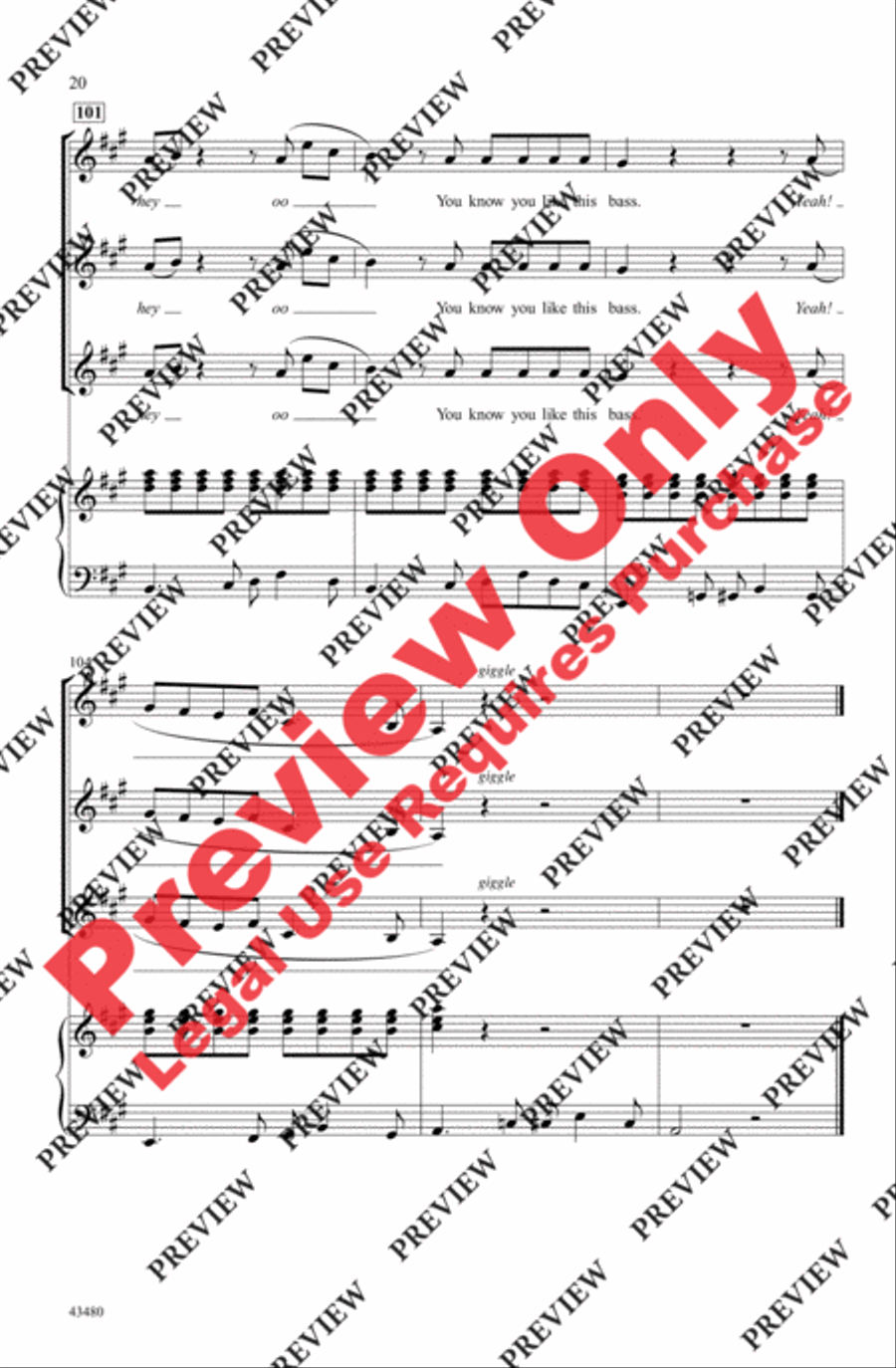 All About That Bass - SoundTrax CD (CD only) Choir scores gallery preview page 20