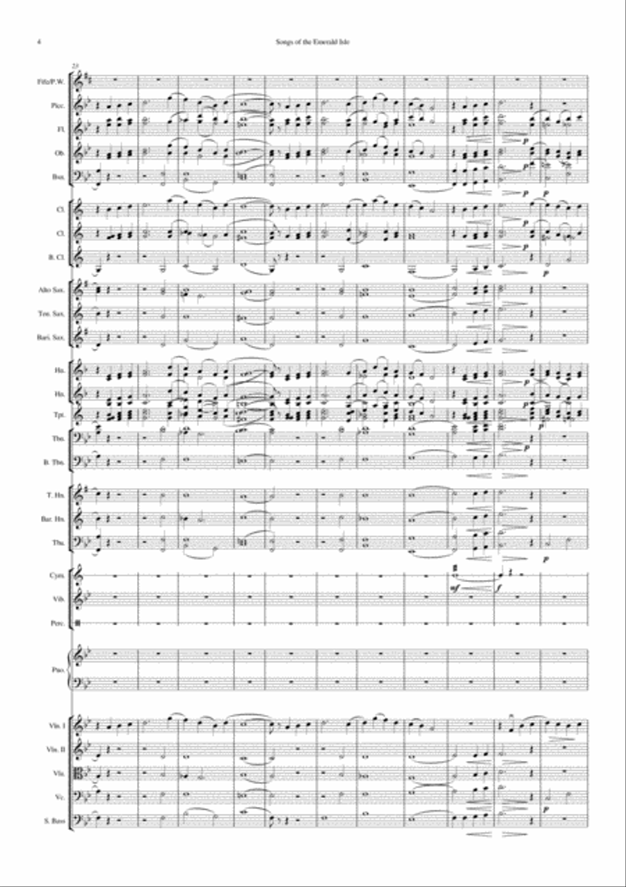 Songs of the Emerald Isle Full Orchestra scores gallery preview page 6