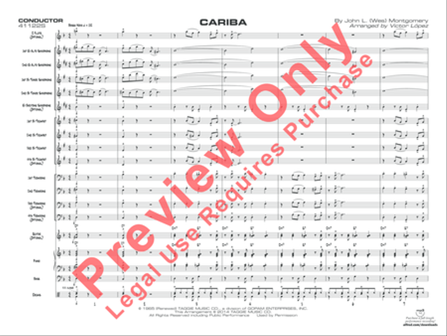 Cariba Jazz Ensemble scores gallery preview page 2