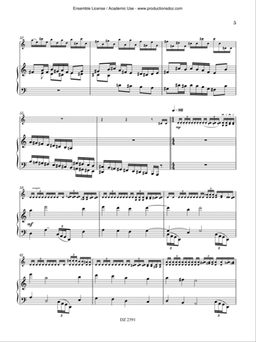 Passacaille & Toccata Harp scores gallery preview page 5