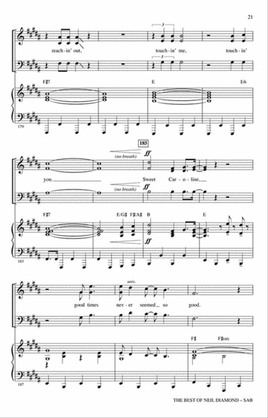 The Best of Neil Diamond 3-Part scores gallery preview page 6