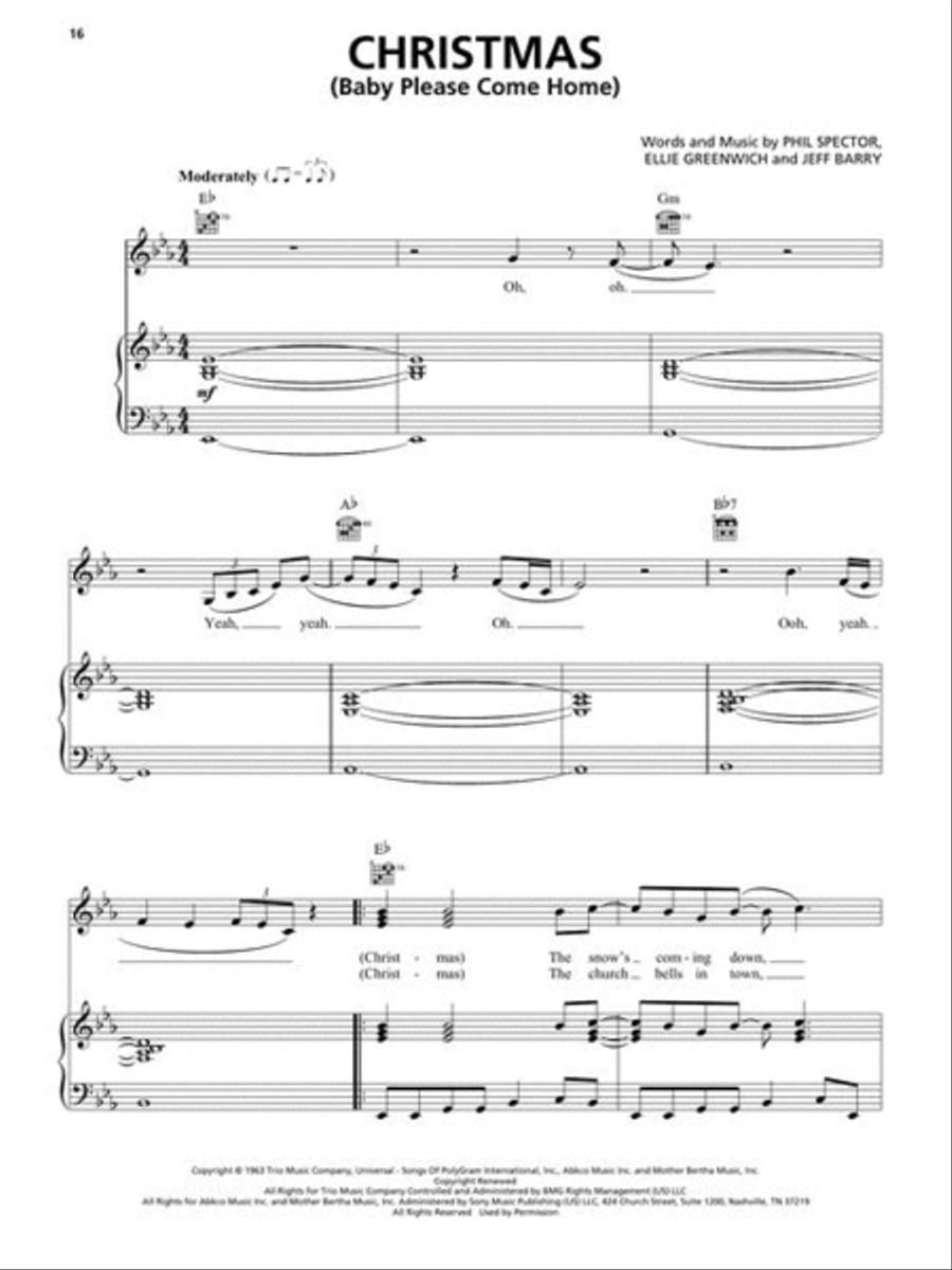 Most-Streamed Christmas Songs Piano, Vocal, Guitar scores gallery preview page 7