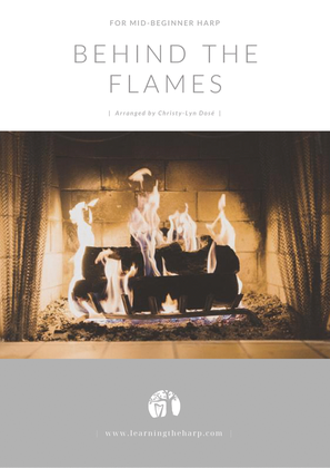 Book cover for Behind the Flames - Mid-Beginner for Harp