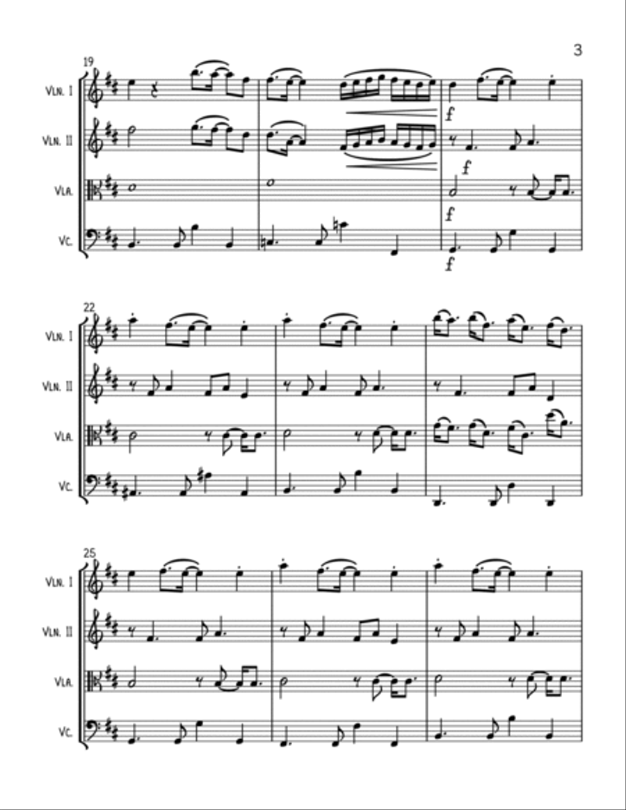 Thank U, Next String Quartet scores gallery preview page 3