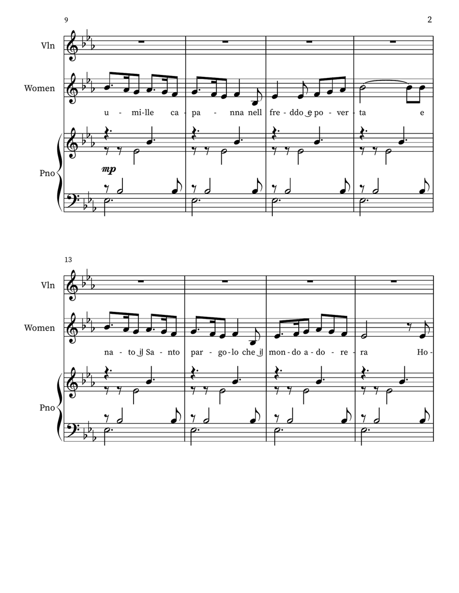 Gesu Bambino (The Infant Jesus) Small Ensemble scores gallery preview page 2