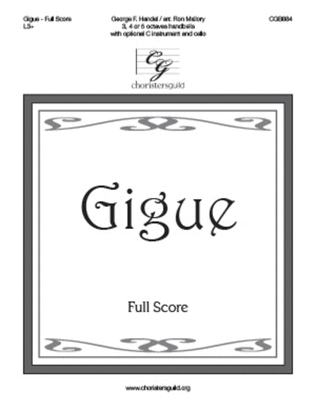 Book cover for Gigue - Full Score