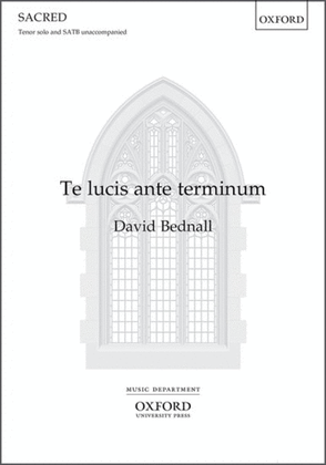 Book cover for Te lucis ante terminum