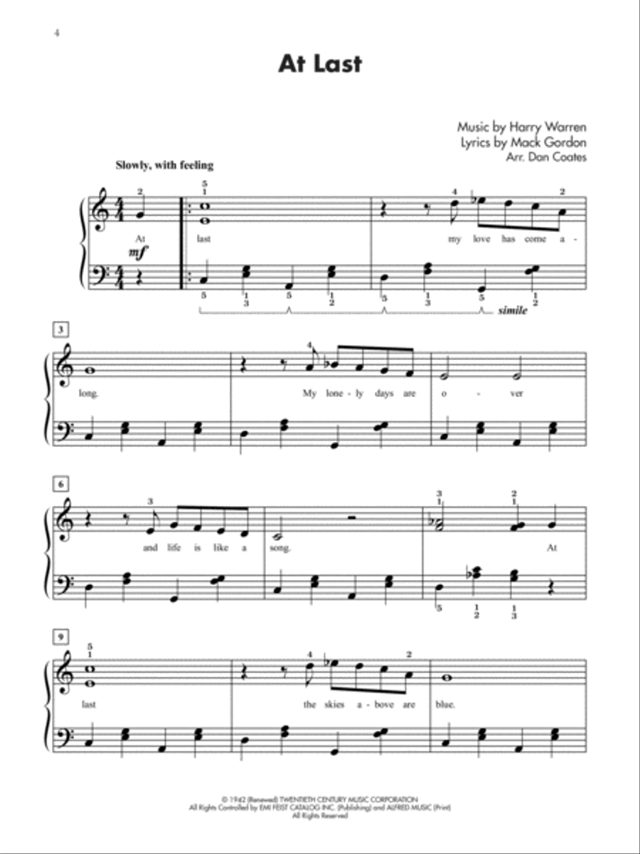 Top 40 Essential Piano Arrangements Easy Piano scores gallery preview page 3