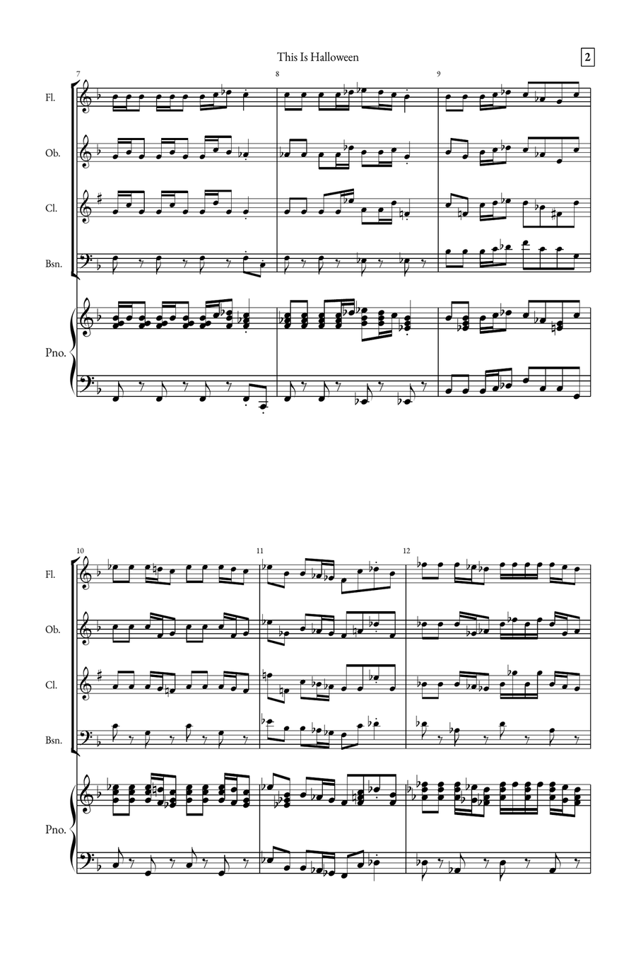 This Is Halloween Small Ensemble scores gallery preview page 2