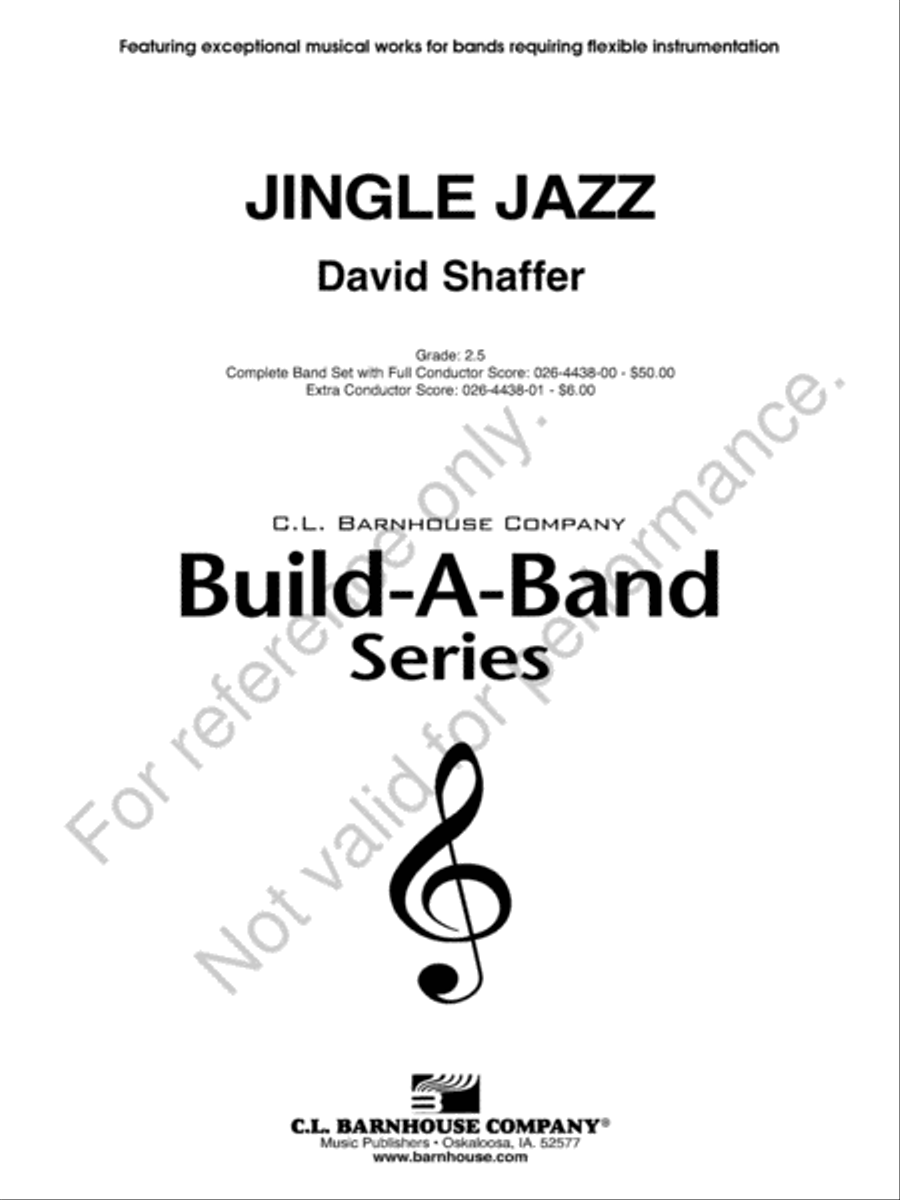 Jingle Jazz Concert Band scores gallery preview page 2