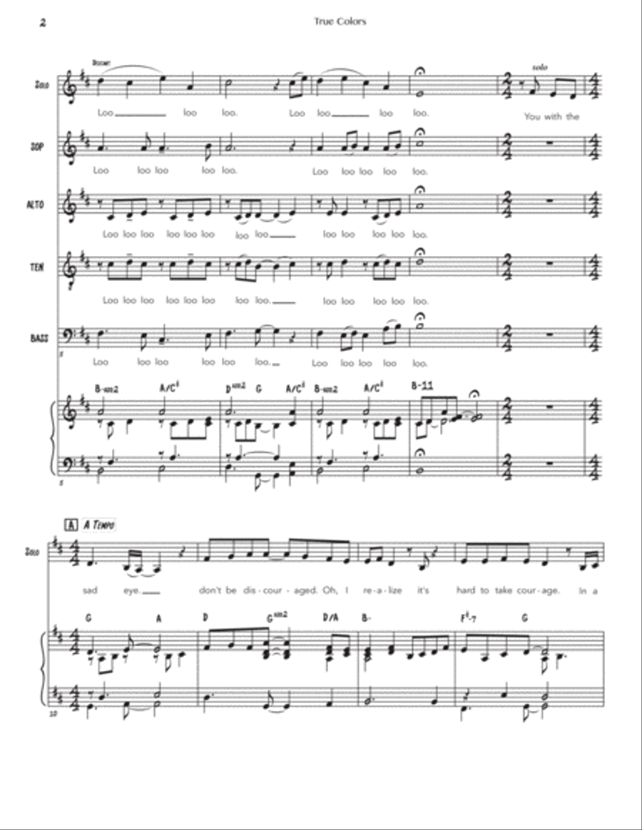 True Colors 4-Part scores gallery preview page 4