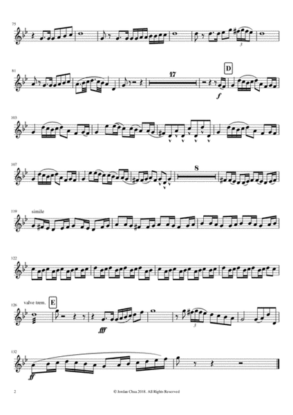 Trumpet Concerto in F minor, Solo Score