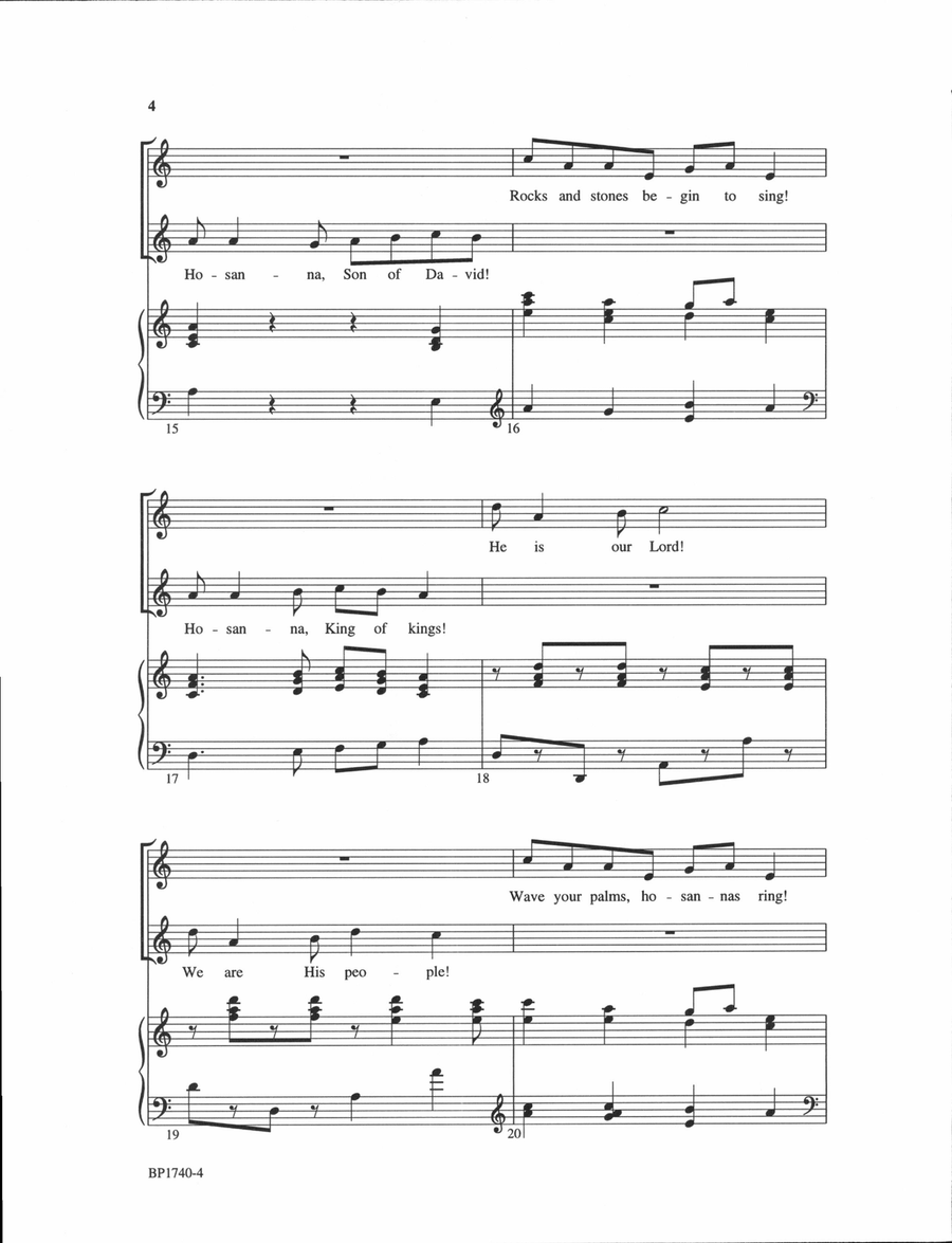 Look, Now, Your King Is Coming! 2-Part scores gallery preview page 4