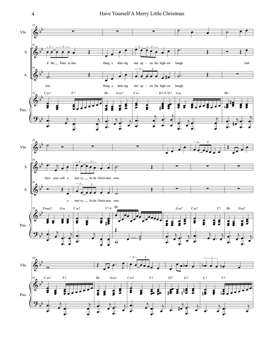 Have Yourself A Merry Little Christmas from MEET ME IN ST. LOUIS Piano scores gallery preview page 4