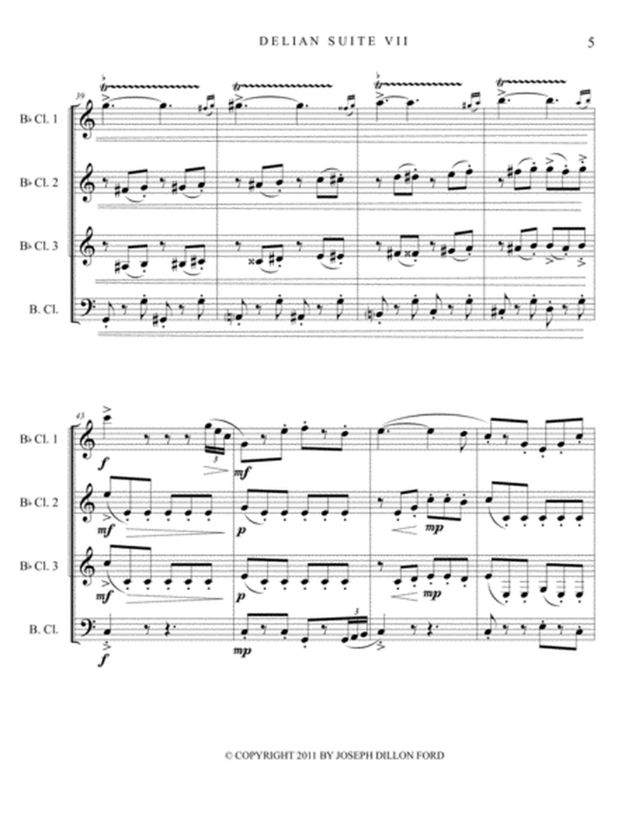 Robin Hood & His Merry Men (Scherzo) for clarinet quartet image number null