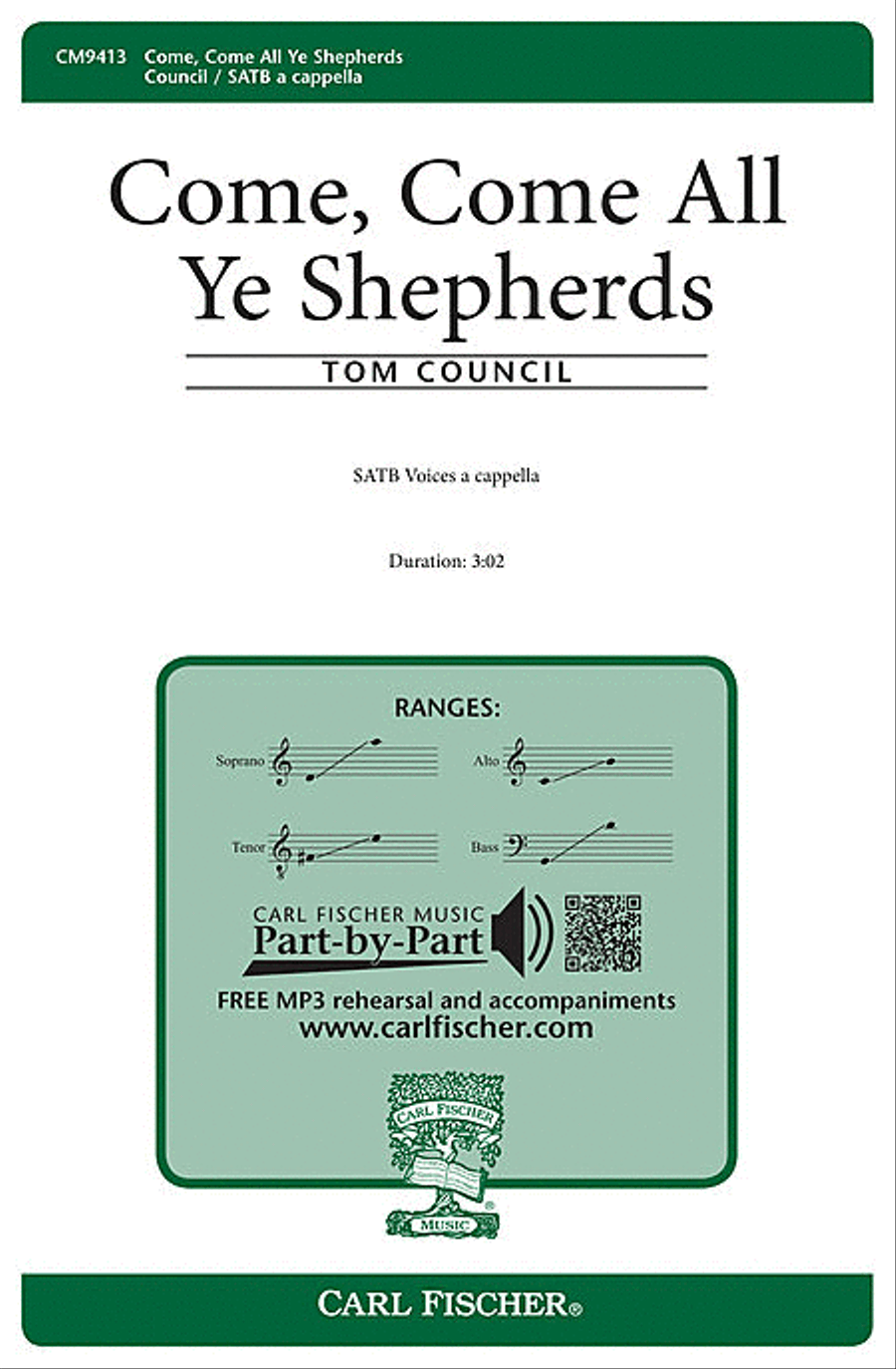 Come, Come All Ye Shepherds 4-Part scores gallery preview page 1