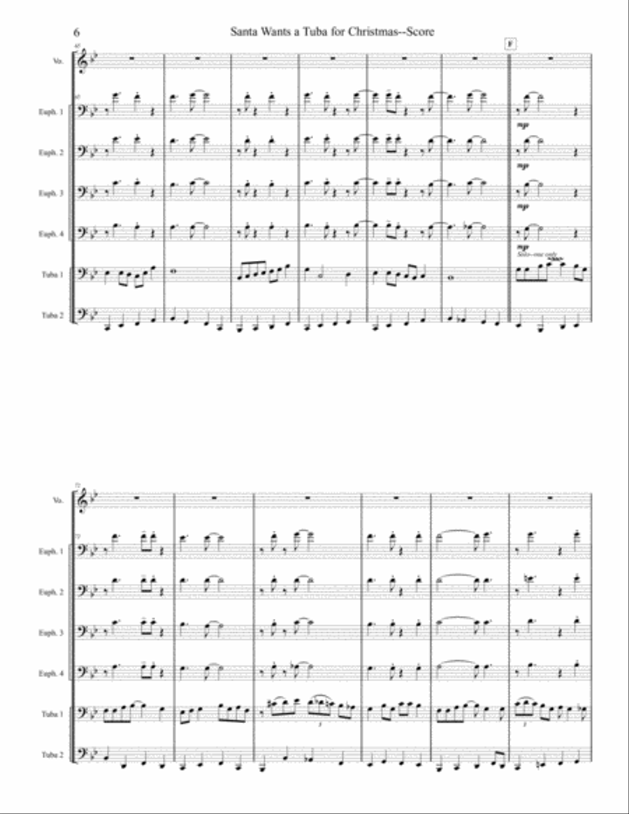 Santa Wants A Tuba For Christmas Tuba Euphonium Ensemble Small