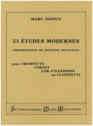Book cover for 51 Etudes Modernes