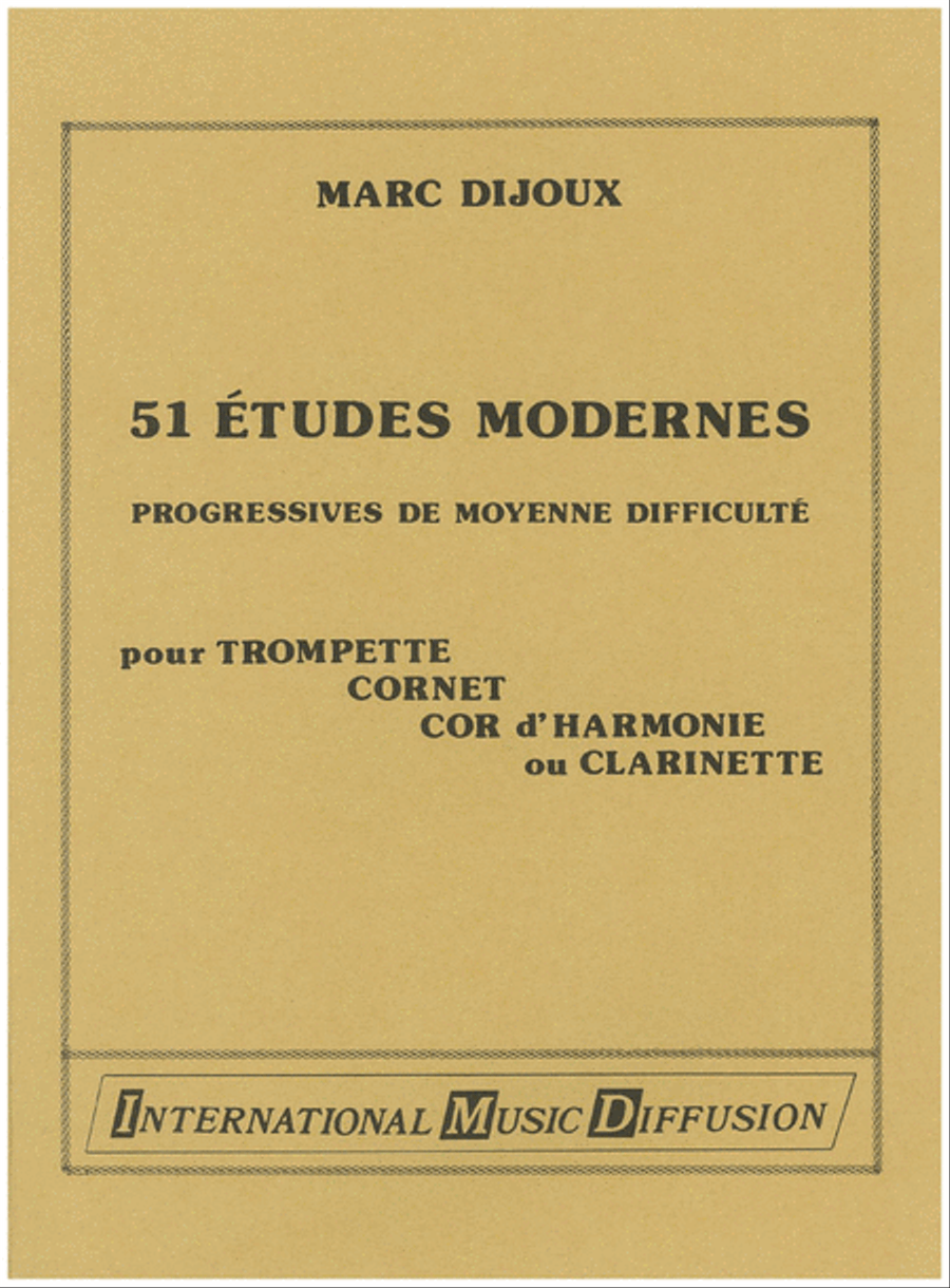 51 Etudes Modernes 51 Etudes Modernes Clarinet scores gallery preview page 1